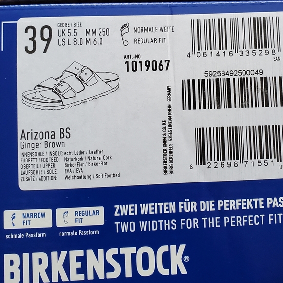 Birkenstock Arizona Ginger Brown Sandals - Picture 10 of 12